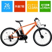 電動スポーツバイク Hurryer（ハリヤ） 26型 外装7段変速 パールオレンジ BE-ELH342AK