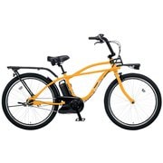 ビーチクルーザータイプ電動アシスト自転車 BP02 26型 内装3段変速 タンカーイエロー BE-ELZC632AY