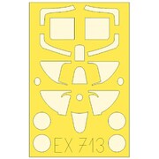 EDUEX713 スピットファイア Mk.I 塗装マスクシール エデュアルド用 [1/48スケール マスクシール]