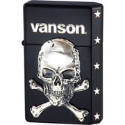 ライター vanson×GEAR TOP クロスボーンスカル V-GT-04 ブラック