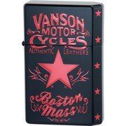 ライター vanson×GEAR TOP スターデザイン V-GT-08 ブラック