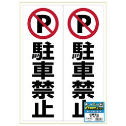 KLS022 [ピタロングステッカー 駐車禁止 A3 2面]