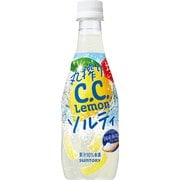 季節品 丸搾りC.C.レモン ソルティ 420ml×24本 [炭酸飲料]