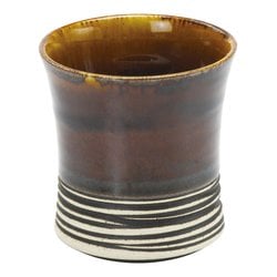 焼酎カップ アメ釉窯変 161-1188
