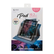 iPad 10.2インチ 2021年モデル/2020年モデル/2019年モデル用 360度回転スタンドケース ブラック PDA-IPAD1619BK