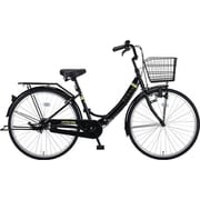 折りたたみ自転車 エルナFDB260 26インチ 変速なし ブラック YG-1064
