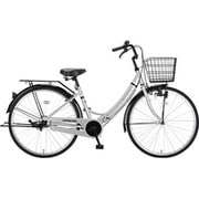 折りたたみ自転車 エルナFDB260 26インチ 変速なし シルバー YG-1082