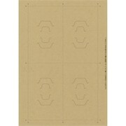 OA手作り ヘアアクセサリー専用台紙 クラフト 4面 A5（15） 44-7682