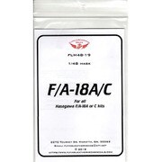 FLM48-19 F/A-18A/C用キャノピー&ホイールマスクセット H社キット用 [1/48スケール エアクラフト用マスクシール]