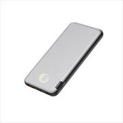 Type-C PD＆QCデュアル高速モバイルバッテリー 10000mAh ホワイトシルバー 2年保証 EMBS-10000WSL