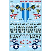 CD48176 アメリカ海軍 QF-4Bファントムドローン デカールセット [1/48スケール エアクラフト用デカール]