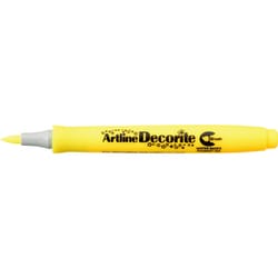 アートライン Decorite（デコライト） 筆タイプ ベーシックカラー イエロー EDF-F-Y