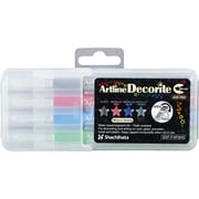 アートライン Decorite(デコライト) 筆タイプ 4色セット3(シルバー/メタリックレッド/メタリックブルー/メタリックグリーン) EDF-F/4PSH3