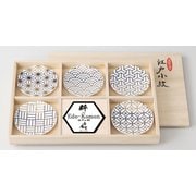 食器セット 江戸 小紋 粋 小皿揃(白)