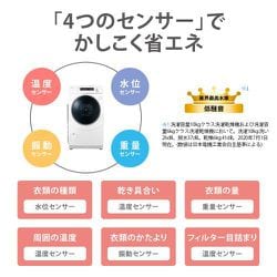 SHARP ドラム式洗濯機 本体 ES-H10E-WR ホワイト 2021何購入 0-4550556100519.jpg