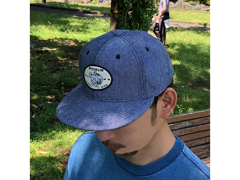 ヨドバシ Com M2style エムツースタイル ミシュラン Michelin Flat Visor Cap Michelin Blue 通販 全品無料配達