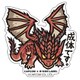 CAPCOM×B-SIDE LABEL ステッカー モンスターハンター 成体です。 [キャラクターグッズ]