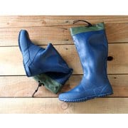 EL-65-MEN NV XL [EL-65 ELCANTO くるくる丸められる パッカブルレインブーツ メンズ ネイビー XLサイズ]
