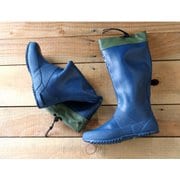 ELCANTO(エルカント) レディース くるくる丸められる パッカブルレインブーツ ネイビー Lサイズ 24.5cm~25.0cm EL-65-WOMEN NV L