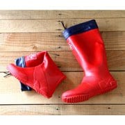 ELCANTO(エルカント) レディース くるくる丸められる パッカブルレインブーツ レッド Lサイズ 24.5~25.0cm EL-65-WOMEN RED L