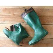 ELCANTO(エルカント) レディース くるくる丸められる パッカブルレインブーツ グリーン Mサイズ 23.5~24.0cm EL-65-WOMEN GR M