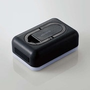 モバイルバッテリー/リチウムイオン電池/防災・アウトドア向け/6700mAh/2.4A/USB-A出力1ポート/LED機能付/ブラック DE-M21L-6700BK