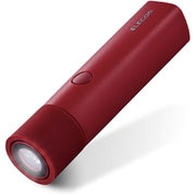 モバイルバッテリー/リチウムイオン電池/防災・アウトドア向け/3350mAh/2.4A/USB-A出力1ポート/LED機能付/レッド DE-M20L-3350RD