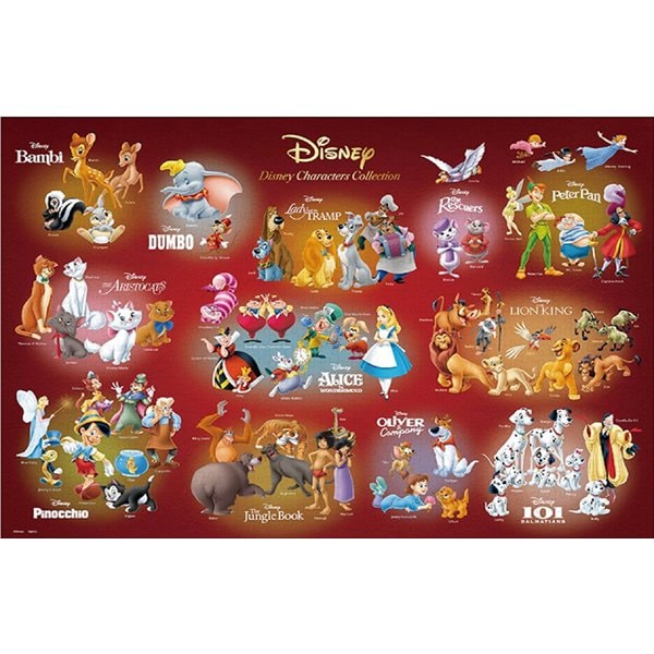 D1000 066 ディズニークラシック Disney Characters Collection ジグソーパズル 1000ピース Ied Tj