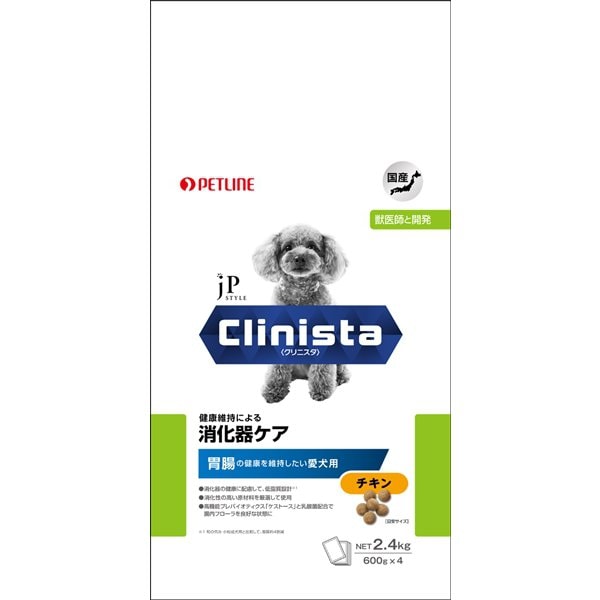 ジェーピースタイル Clinista 消化器ケア 胃腸の健康を維持したい愛犬用 チキン 2.4kg