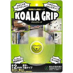 Koala Grip（コアラグリップ） ゲル両面テープ 厚さ：2mm 幅：3cm 長さ：5m KG-01