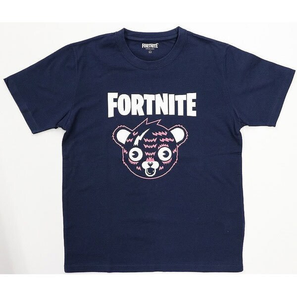 C5932wt Fortnite ピンクのクマちゃんtシャツ ネイビー Ssサイズ キャラクターグッズ C5932wt Fortnite ピンクのクマちゃんtシャツ ネイビー Ssサイズ キャラクターグッズ