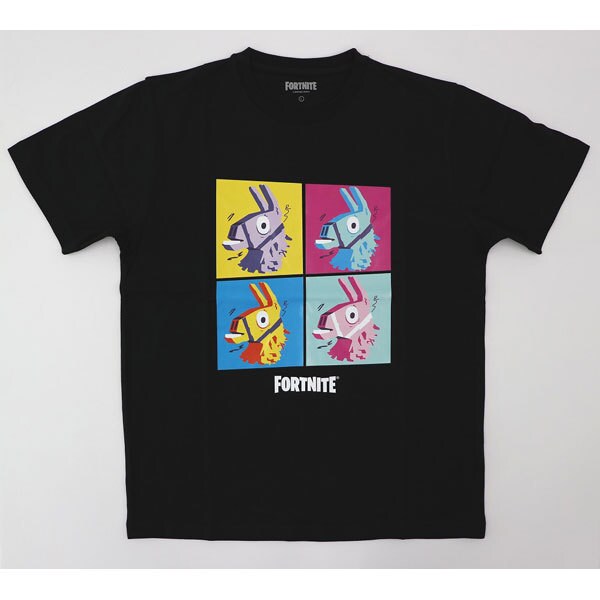 C5934wt Fortnite ラマtシャツ ブラック Sサイズ キャラクターグッズ