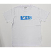 C5936WT FORTNITE ボックスロゴTシャツ ホワイト Sサイズ [キャラクターグッズ]