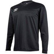 TMセカンダリ－長袖シャツ UBS7637L (BLK)ブラック XAサイズ [フットサル シャツ メンズウェア]