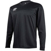 TMセカンダリ－長袖シャツ UBS7637L (BLK)ブラック XBサイズ [フットサル シャツ メンズウェア]