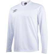 TMセカンダリ－長袖シャツ UBS7637L (WBK)ホワイト×ブラック×ブラック XBサイズ [フットサル シャツ メンズウェア]