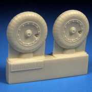 BRAR48422 Fw190A-6以降、F、D用ホイール リブトレッドタイヤ [1/48スケール レジン製ディティールアップパーツ]