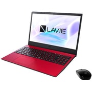 LAVIE N15 高性能スタンダードノートPC 15.6型/Ryzen 7 4700U/メモリ 8GB/SSD 256GB/Windows 10 Home 64bit/Microsoft Office Home & Business 2019/レッド PC-N1565AAR