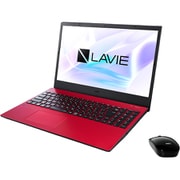 LAVIE N15 ノートパソコン 15.6型/Ryzen 3 3250U/メモリ 8GB/SSD 256GB/Windows 10 Home 64bit/Microsoft Office Home & Business 2019/レッド/ヨドバシカメラオリジナル メモリ増量モデル PC-N1535AAR-YC