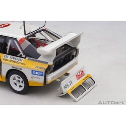 【特価買取】AUTO art 88601 1/18 アウディ スポーツクワトロ S1 WRC 1986 #2 (ロール／ガイストドルファー)モンテカルロ・ラリー レーシングカー