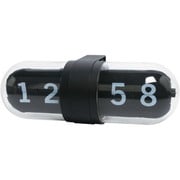 SLOWER FLIP CLOCK 置き掛け兼用 回転式時計 Copse(コプセ) ブラック SLW182