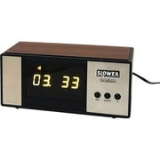 SLOWER DESK CLOCK 置き時計 LED式 bradham(ブラハム) ブラック SLW128