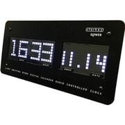 SLOWER LED CLOCK 置き掛け兼用 電波時計 starkey(スターキー) ブラック SLW097