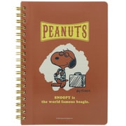 キャラクターグッズ S2636573 PEANUTS（ピーナッツ） Wリングノート B6 カラーセレクション レッド
