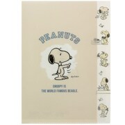 キャラクターグッズ S2124777 PEANUTS（ピーナッツ） ダイカットクリアファイル 5P カラーセレクション ホワイト