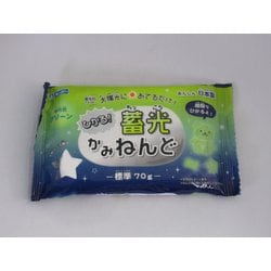 対象年齢：3歳～ 蓄光かみねんど グリーン