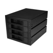 4ベイ 3.5インチSATA/SASハードディスクドライブ対応リムーバブルベイ 3x 5インチベイに搭載 トレイ不要 HSB43SATSASB