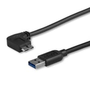 USB 3.0 Micro-B スリムケーブル 1m L型左向きマイクロB USB3AU1MLS