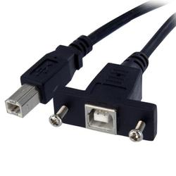 USB 2.0準拠パネルマウント型ケーブル 91cm USBPNLBFBM3