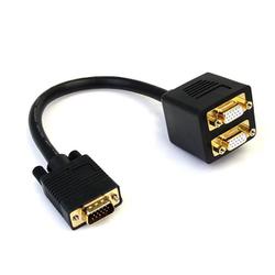 VGAスプリッタ分配ケーブル 30cm 1x VGA（オス） - 2x VGA（メス） VGASPL1VV
